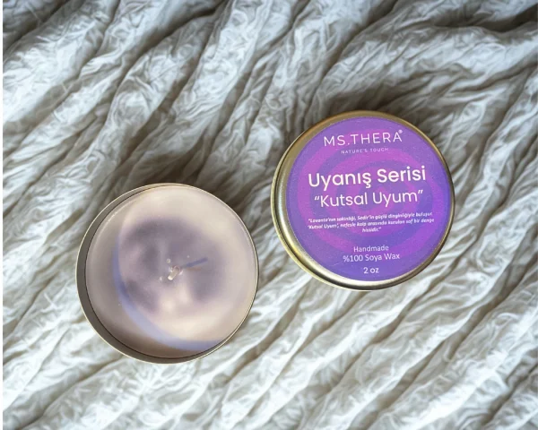 Kutsal Uyum – lavanta kokulu mum